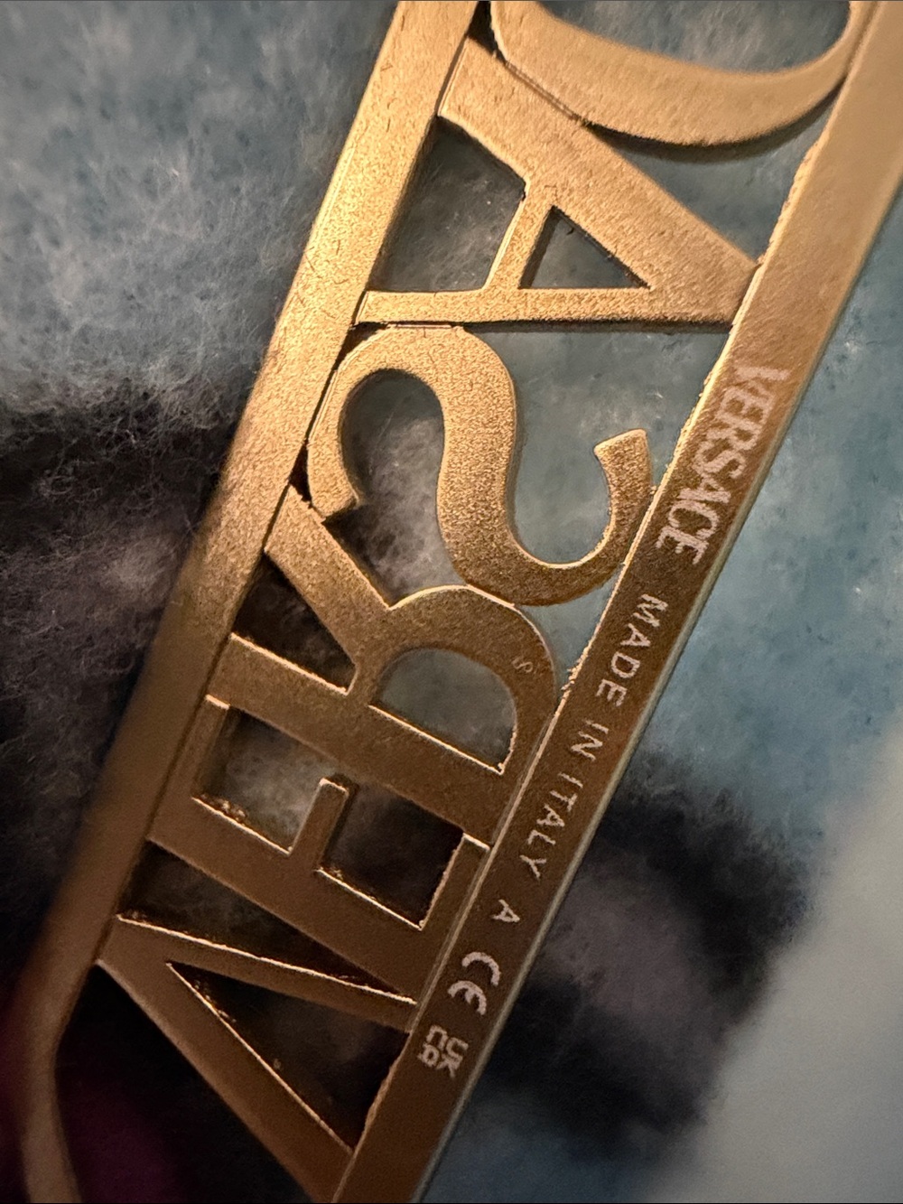 Versace Black glasses with Gold Logo Arms - Picture 6 of 6